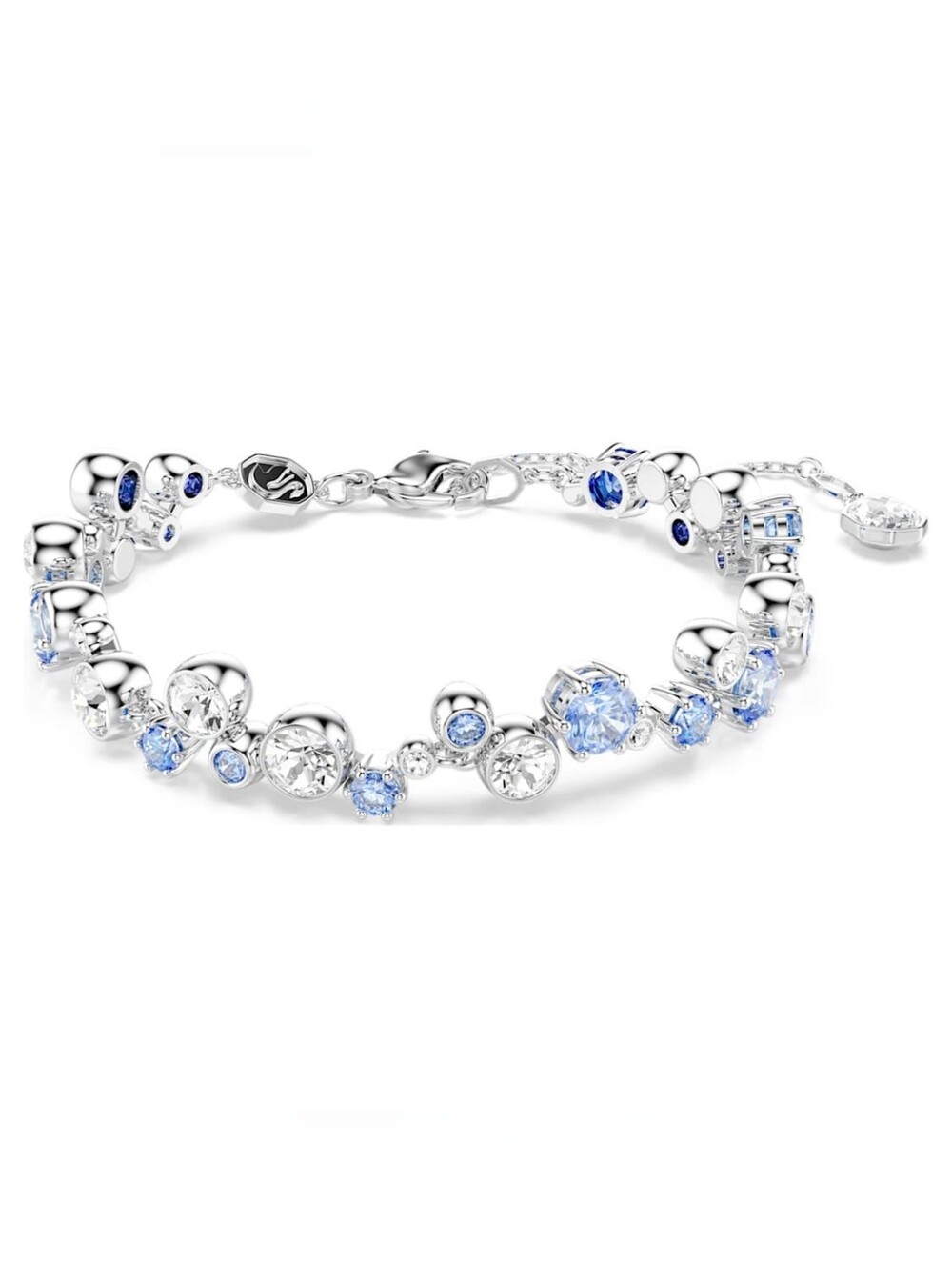 Swarovski Constella Bracelet – Blue & Clear Crystals, Rhodium Plated
